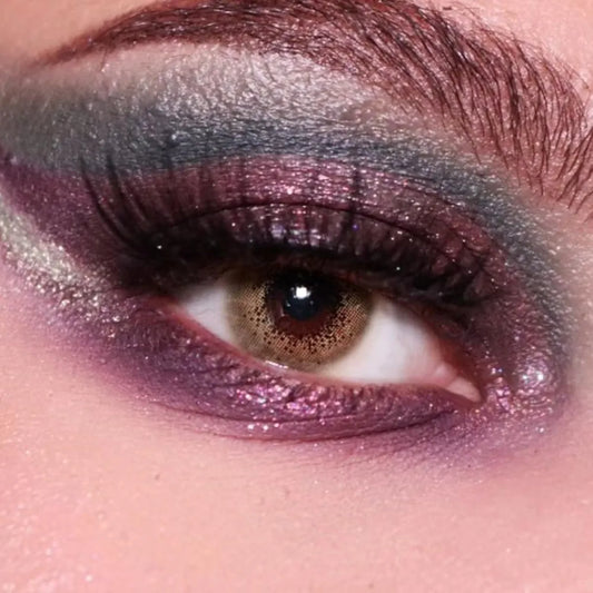 toffee brown monthly lens