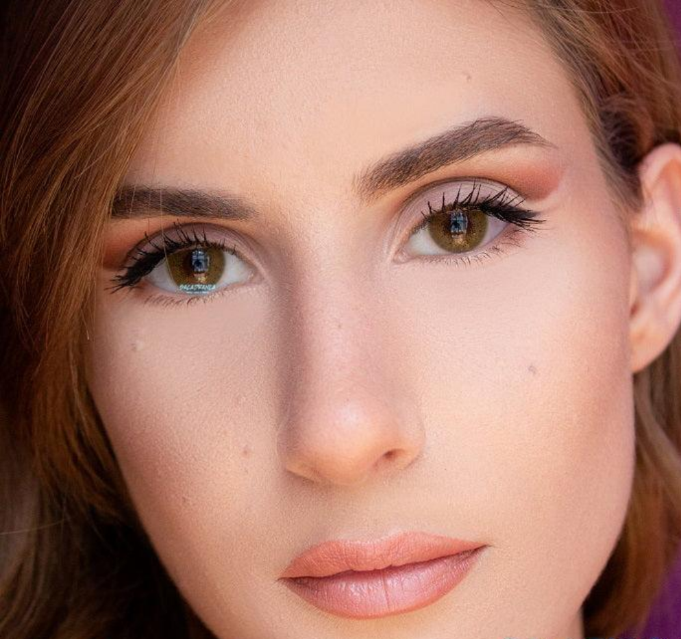 toffee brown monthly lens