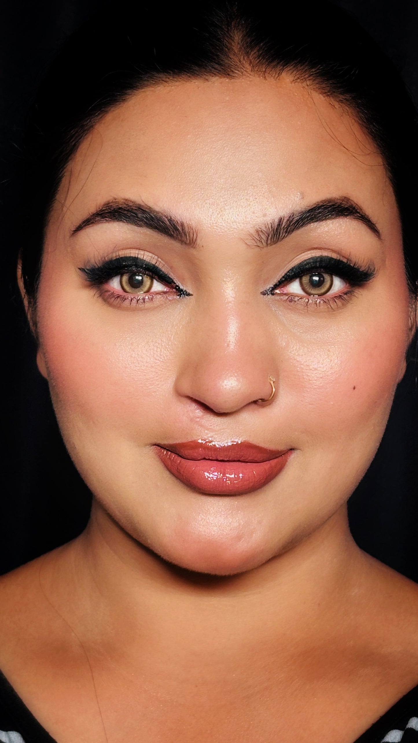 ocre brown yearly lenses