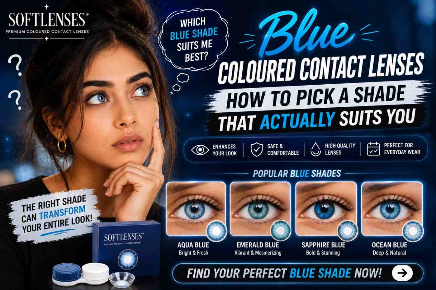 Best Blue Coloured Contact Lenses