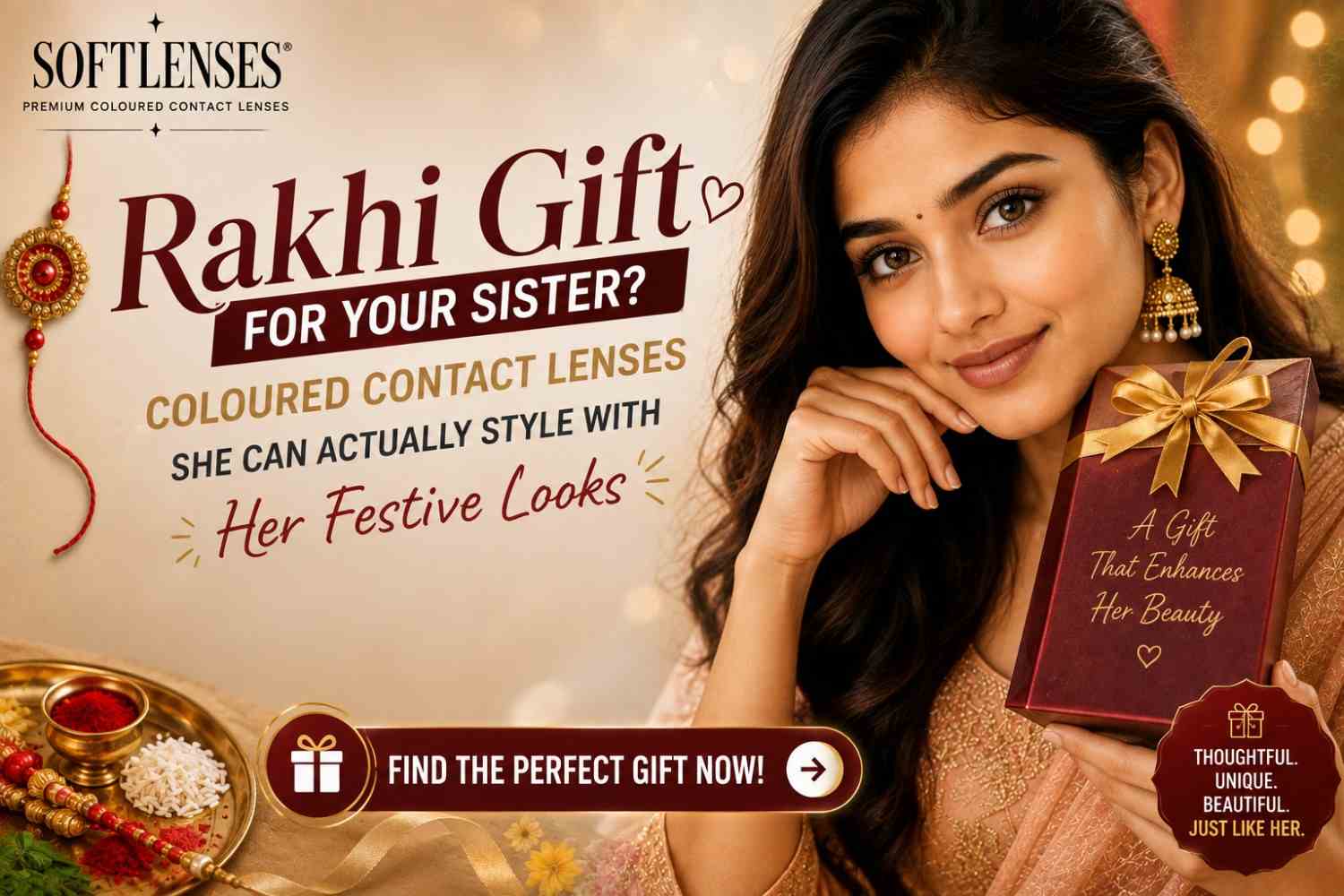 Rakhi Gift for Your Sister Colour Eye Lenses