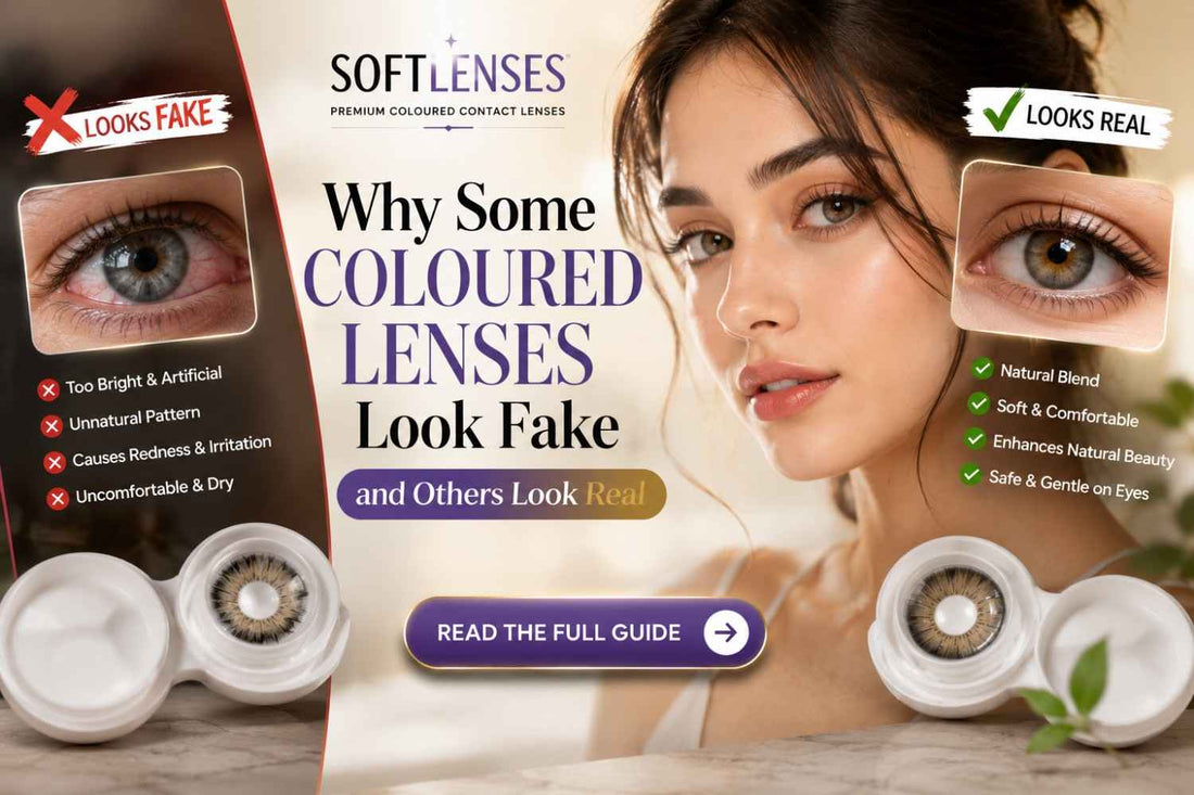 Why Some Coloured Lenses Look Fake and Others Look Real!