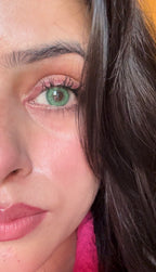 Aqua green yearly lenses