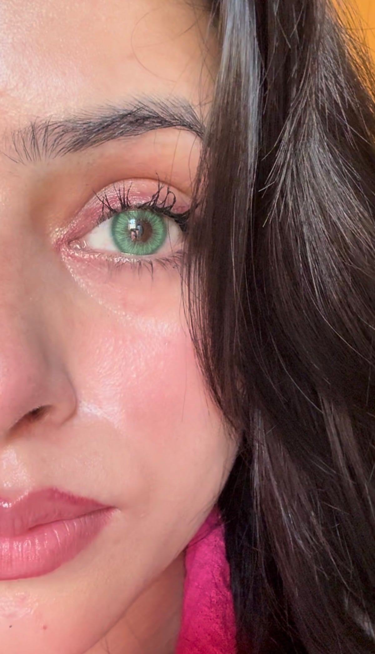 Aqua green yearly lenses