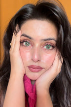 Aqua green yearly lenses