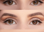 toffee brown monthly lens