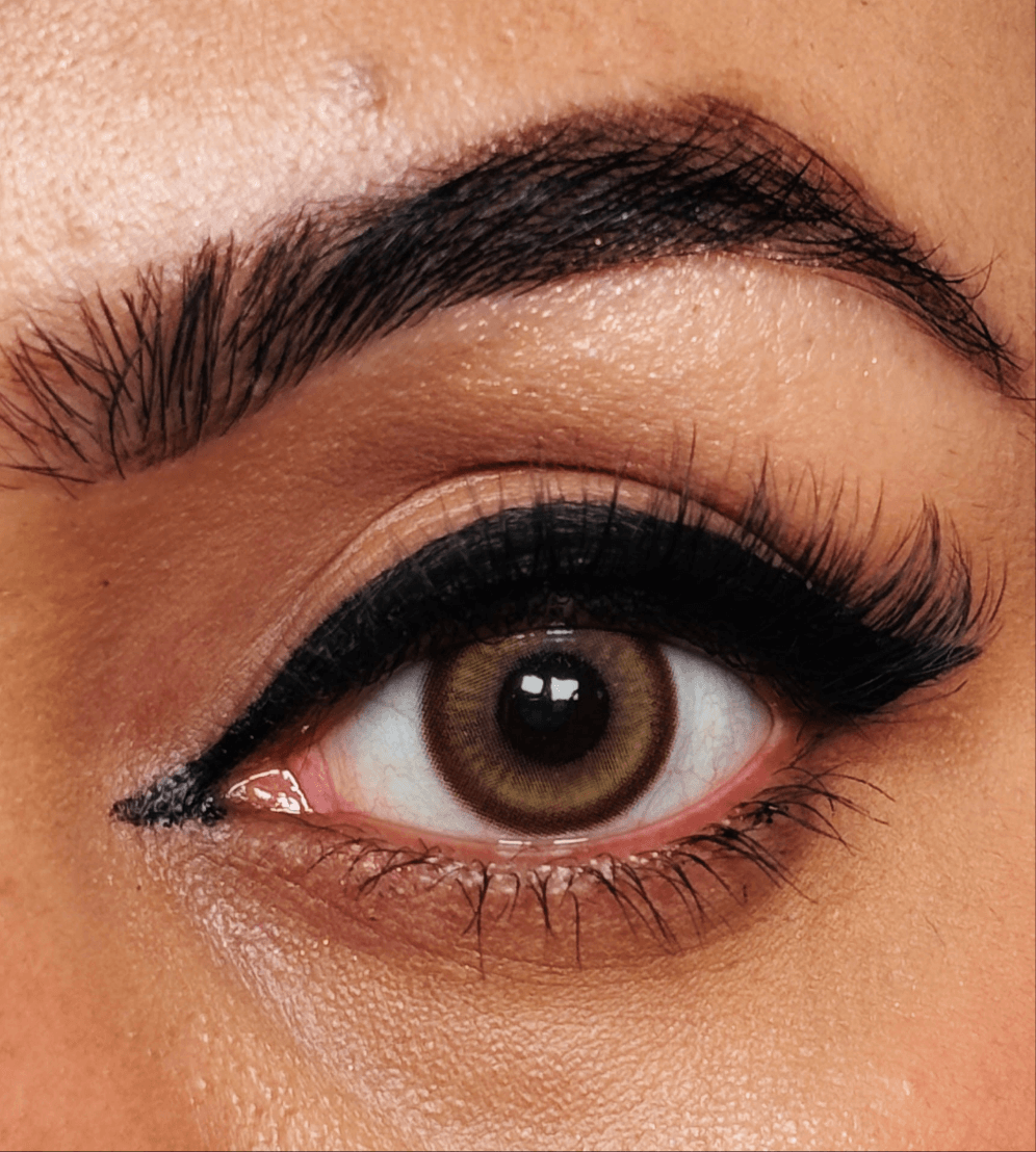 ocre brown yearly lenses