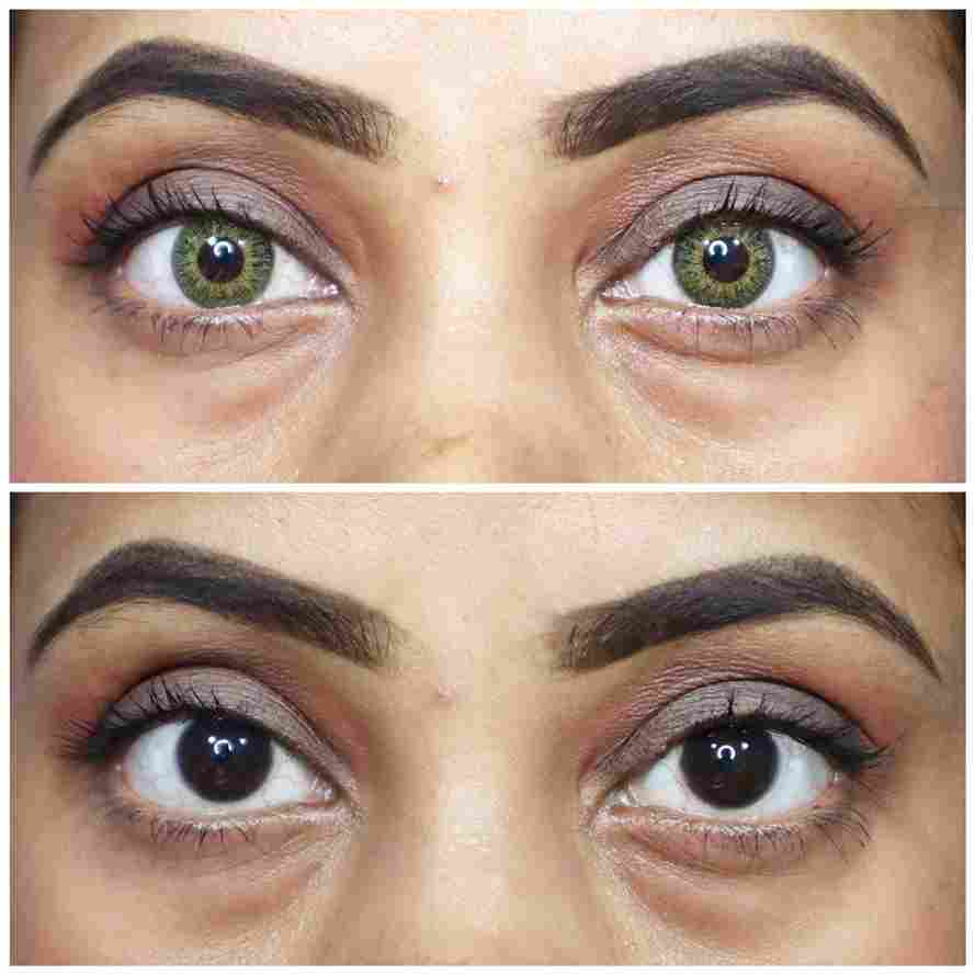 Hazel Green Contact Lenses Yearly