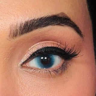 Galaxy blue yearly lenses