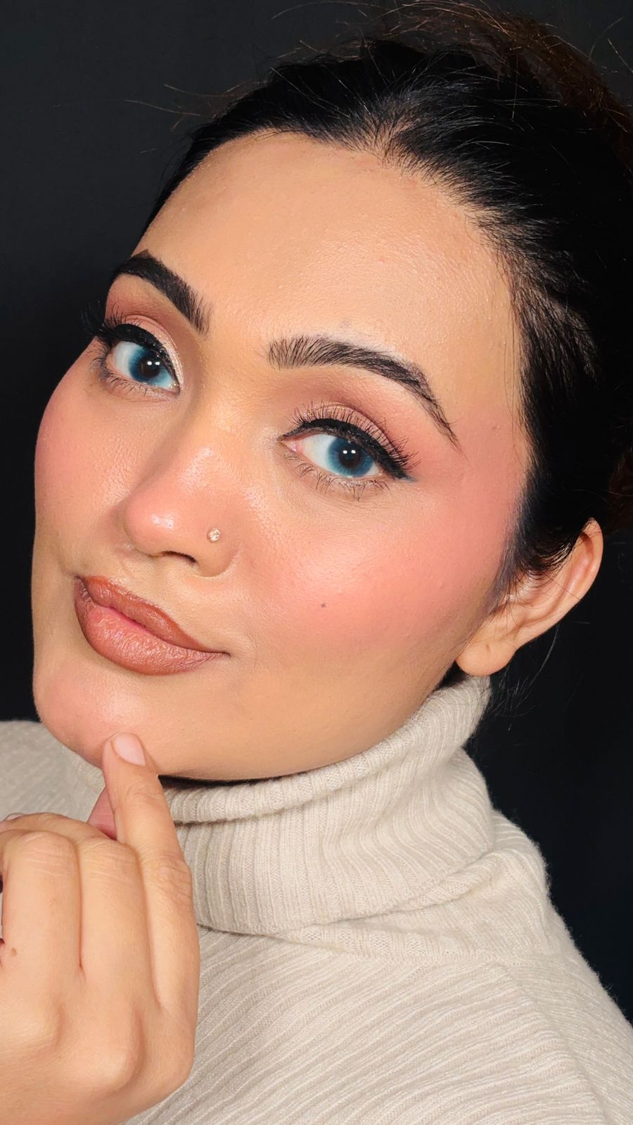 Galaxy Blue Monthly lenses