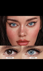 Sapphire blue yearly lenses