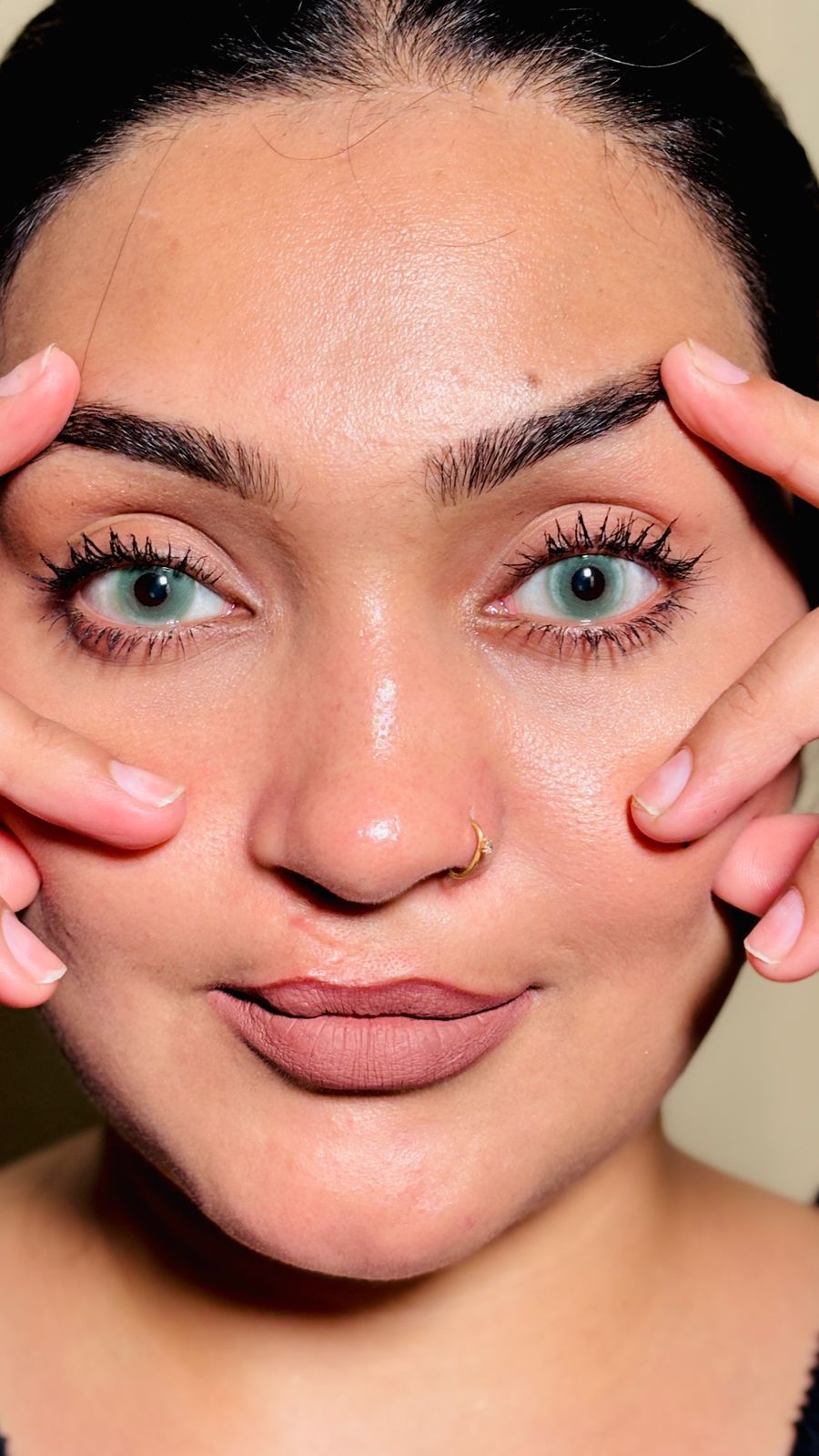 Ash green monthly lenses