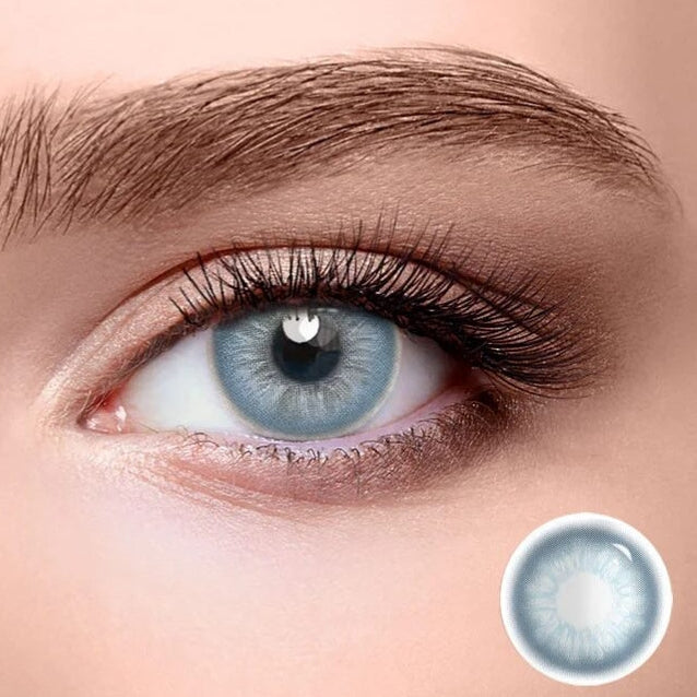 Sapphire blue yearly lenses