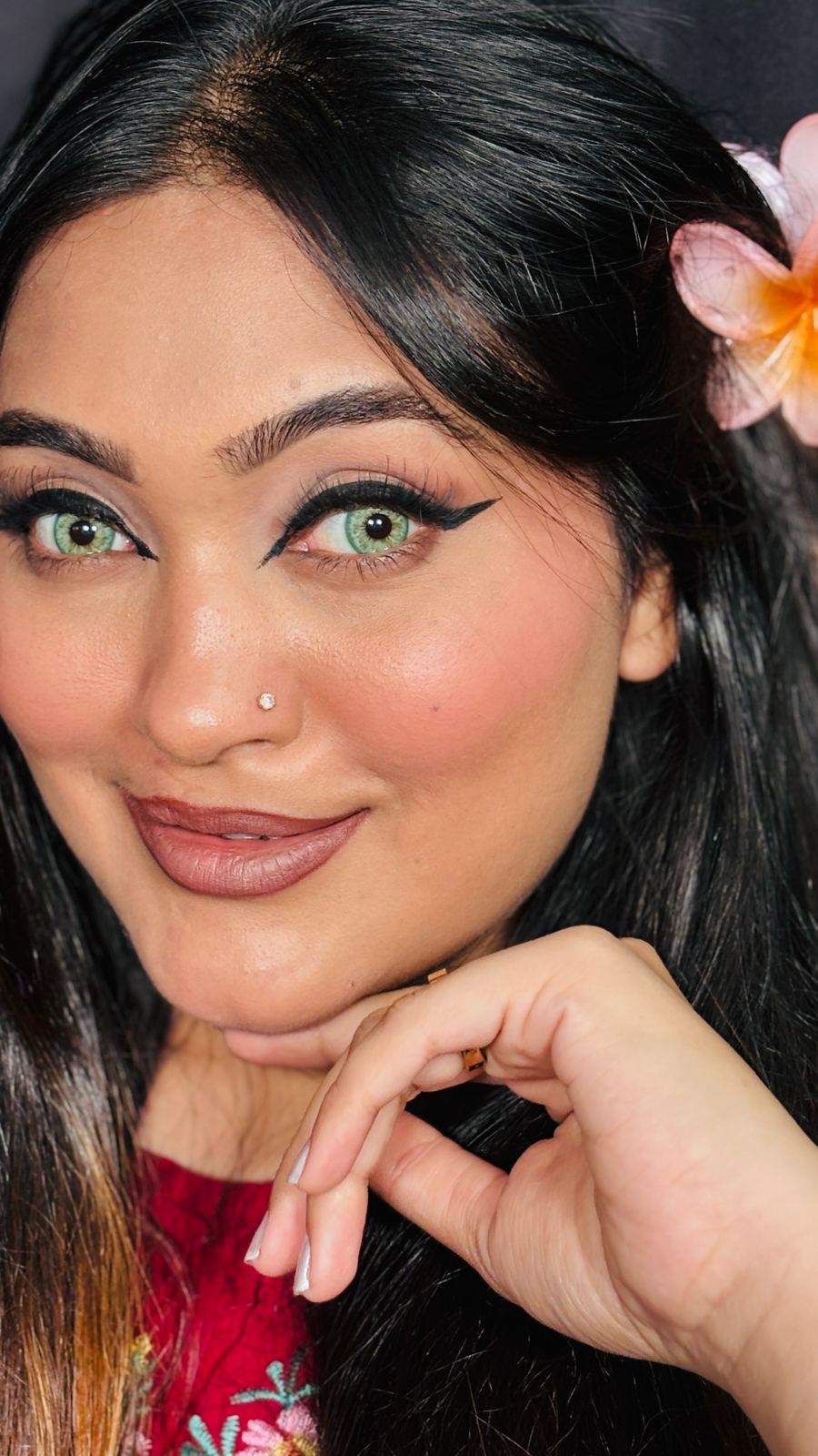 Mint green monthly lenses