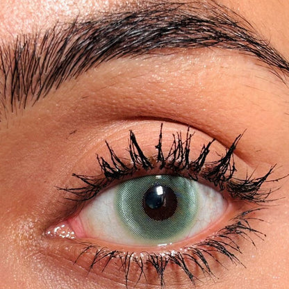 Ash green monthly lenses