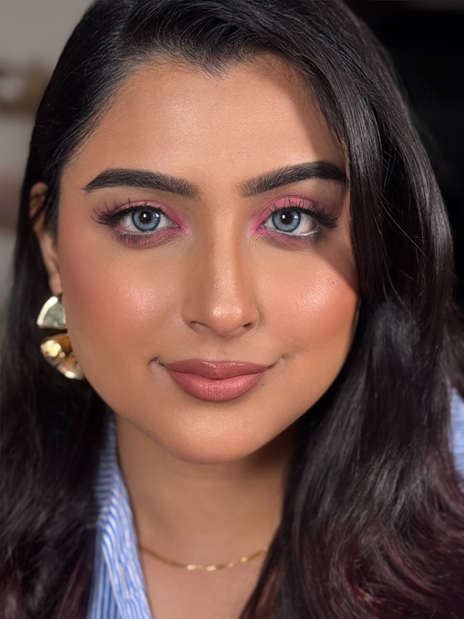 Aqua blue monthly lenses