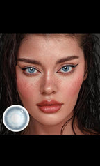 Sapphire blue yearly lenses