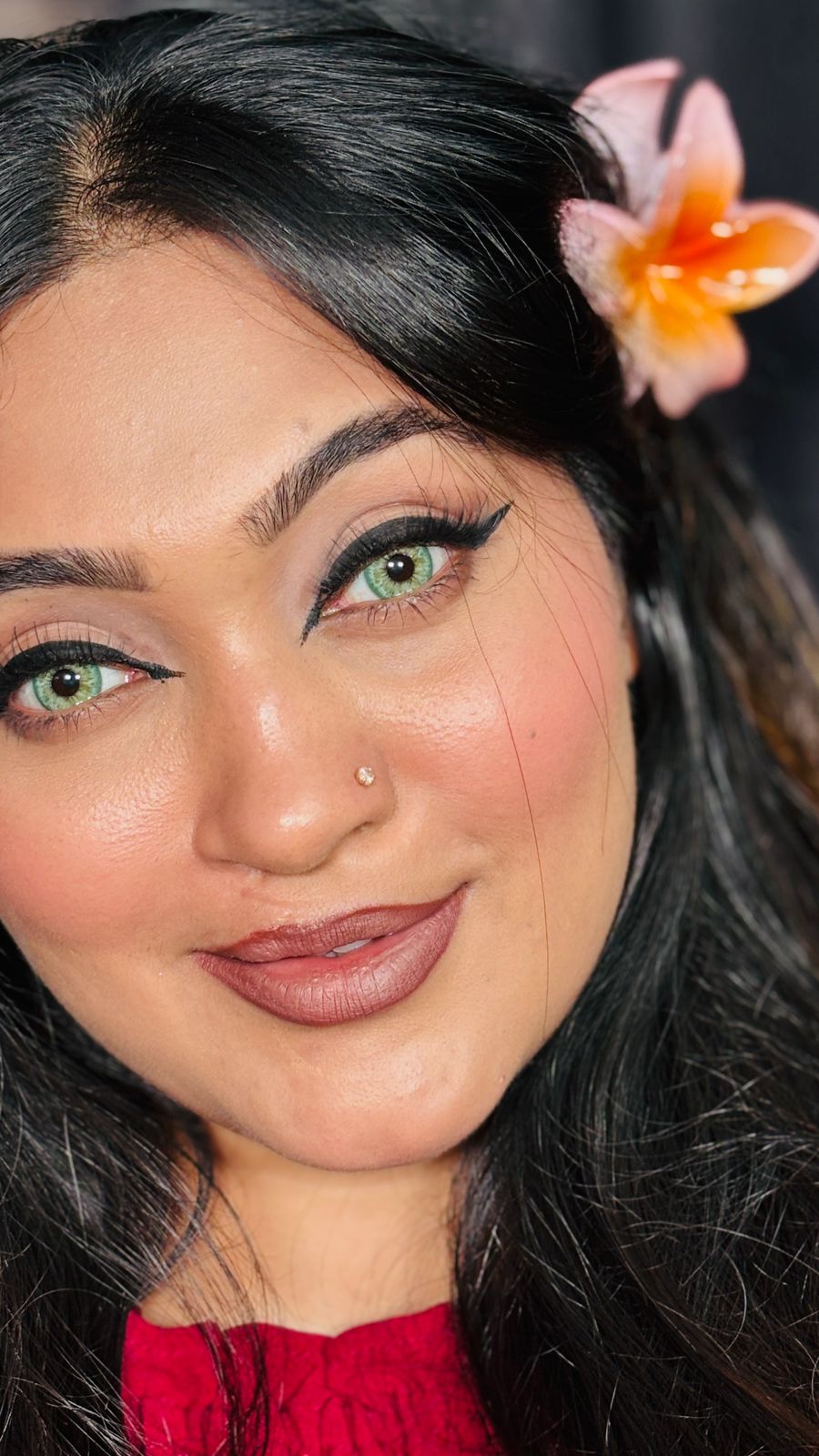 Mint green monthly lenses