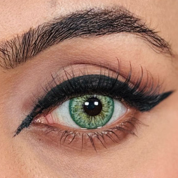 Mint green monthly lenses