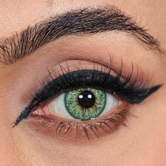 Mint green monthly lenses